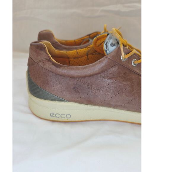 ECCO Biom Hybrid Golf Shoes Mens EU 44/ 10-10.5 Brown  Leather Spikeless Lace Up main image 15